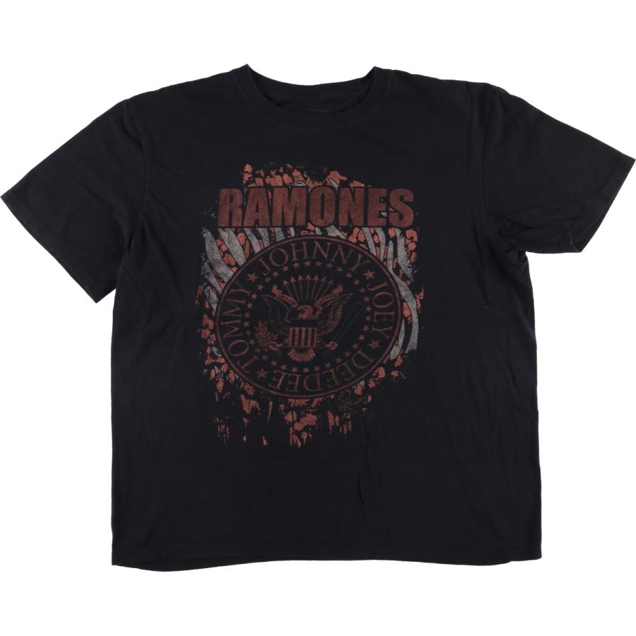 古着 RAMONES ラモーンズ バンドTシャツ バンT メンズXL相当