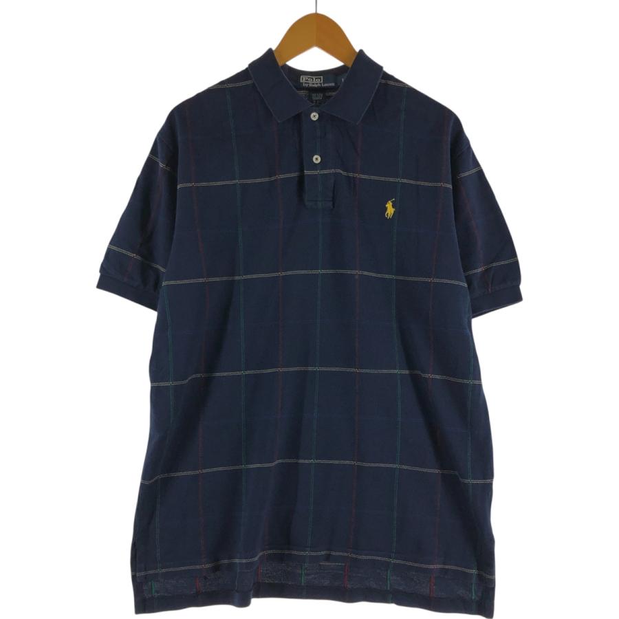 Polo by Ralph Lauren チェック柄ポロシャツ 古着 ラルフローレン Ralph Lauren POLO by 半袖 チェック ポロシャツ