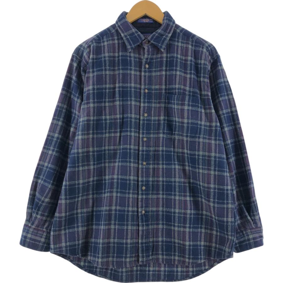 PENDLETON 古着 ペンドルトン チェック柄 ウールシャツ メンズXL PENDLETON 古着 ペンドルトン チェック柄 ウールシャツ メンズXL