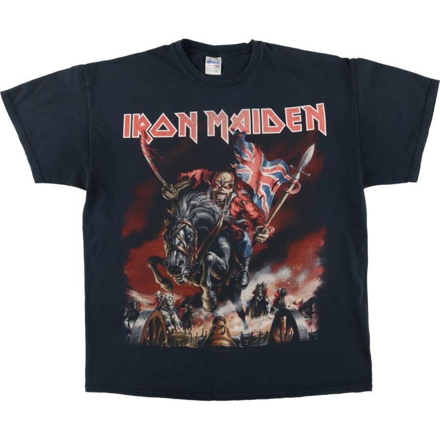 GILDAN - IRON MAIDEN Tシャツ アイアンメイデン バンドTシャツ サイズL GILDAN 古着 ギルダン IRON MAIDEN アイアンメイデン バンドT