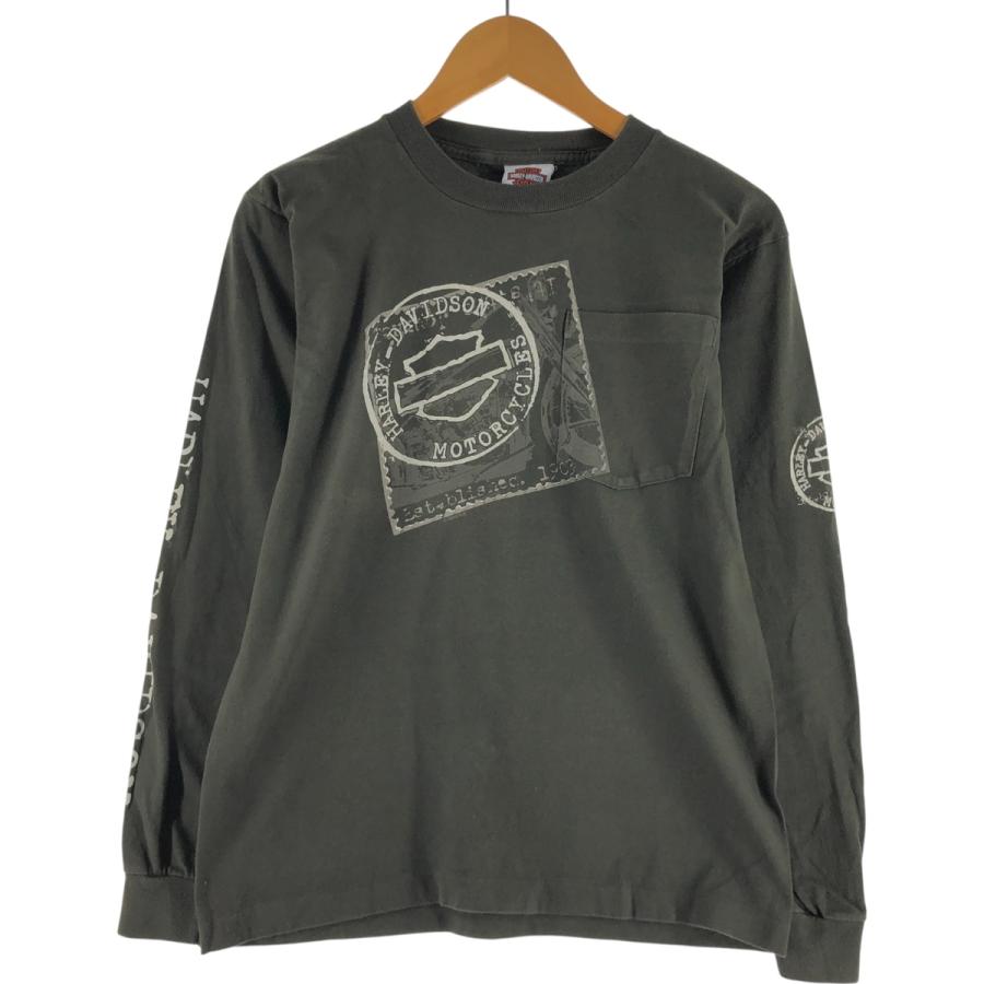 希少 HARLEY DAVIDSON ロンT ハーレーダビッドソン PA 古着 ハーレーダビッドソン Harley-Davidson ロングTシャツ ロン
