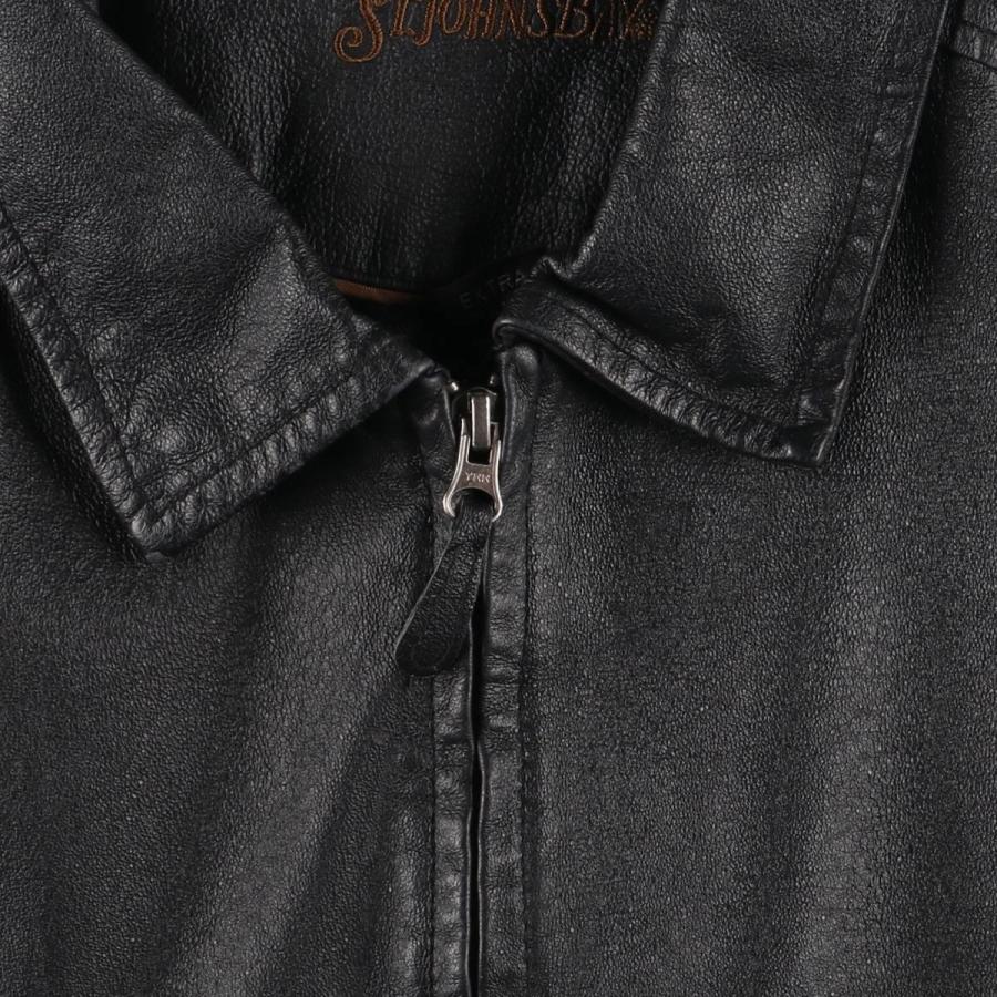 古着 セントジョンズベイ ST.JOHN'S BAY スイングトップタイプ レザー