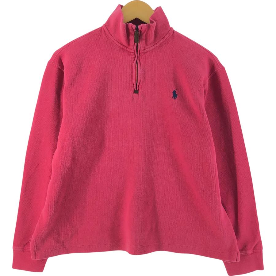 Ralph Lauren - 古着 ラルフローレン Ralph Lauren POLO RALPH LAUREN ハーフジップスウェットシャツ トレーナー メンズM相当 /eaa536983 古着 ラルフローレン Ralph Lauren POLO RALPH LAUREN ハーフ