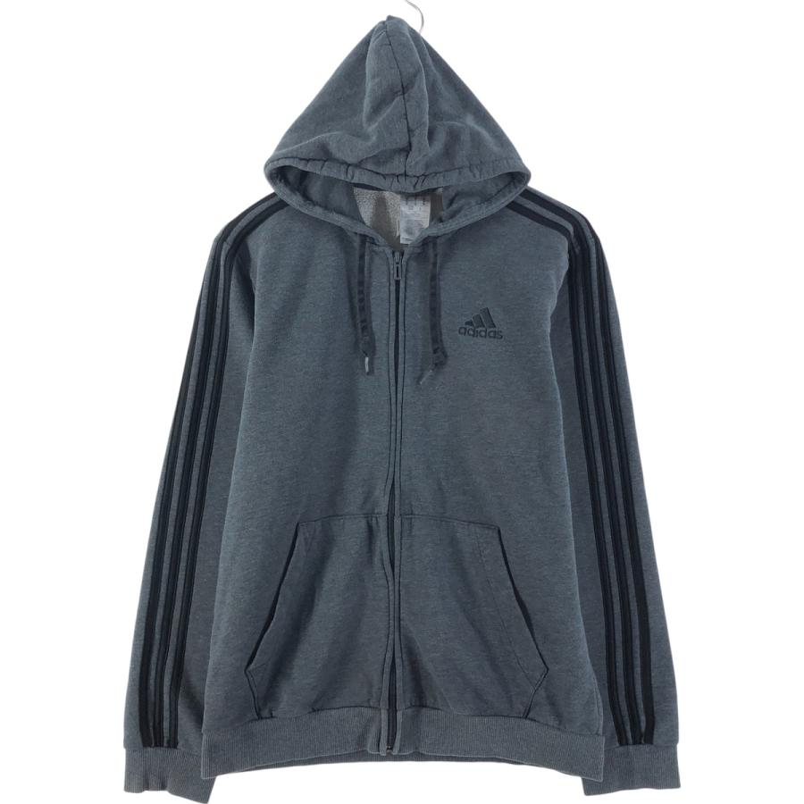 adidas - 古着 アディダス adidas スウェットフルジップパーカー メンズM相当 /eaa536989 adidas 古着 アディダス スウェットフルジップパーカー メンズM