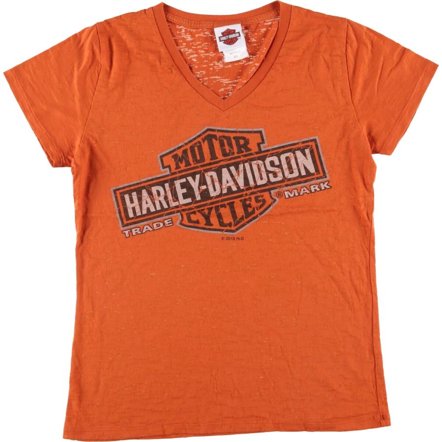 Harley Davidson - 古着 ハーレーダビッドソン Harley-Davidson Vネック モーターサイクル バイクTシャツ USA製 レディースXXL相当 /eaa536995 古着 ハーレーダビッドソン Harley-Davidson Vネック モーター