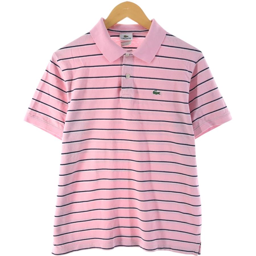 LACOSTE（ラコステ） 古着 半袖 ボーダー ポロシャツ フランス製 7 