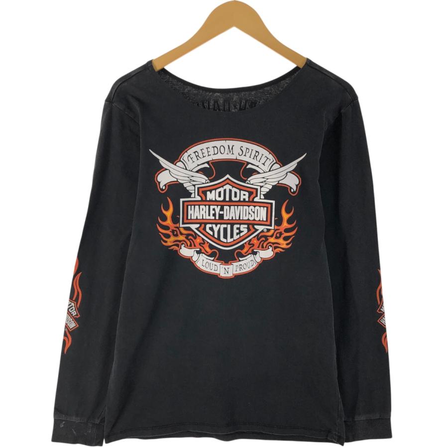 古着 ハーレーダビッドソン Harley-Davidson ファイヤーパターン  