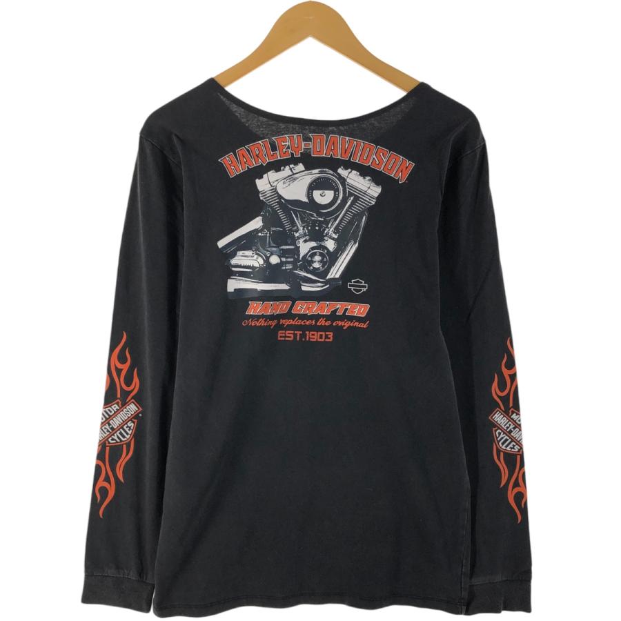 古着 ハーレーダビッドソン Harley-Davidson ファイヤーパターン  