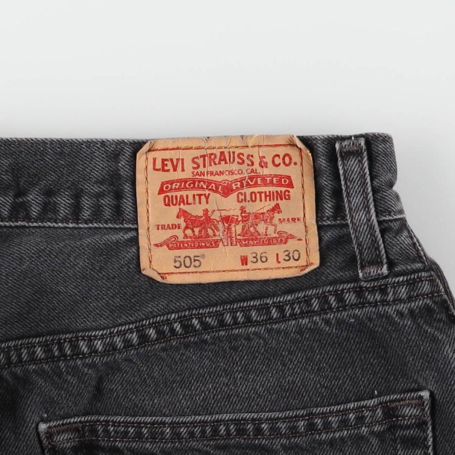 Levi's 古着 リーバイス 505 REGULAR FIT ブラックデニム Levi's 古着 リーバイス 505 REGULAR FIT ブラックデニム