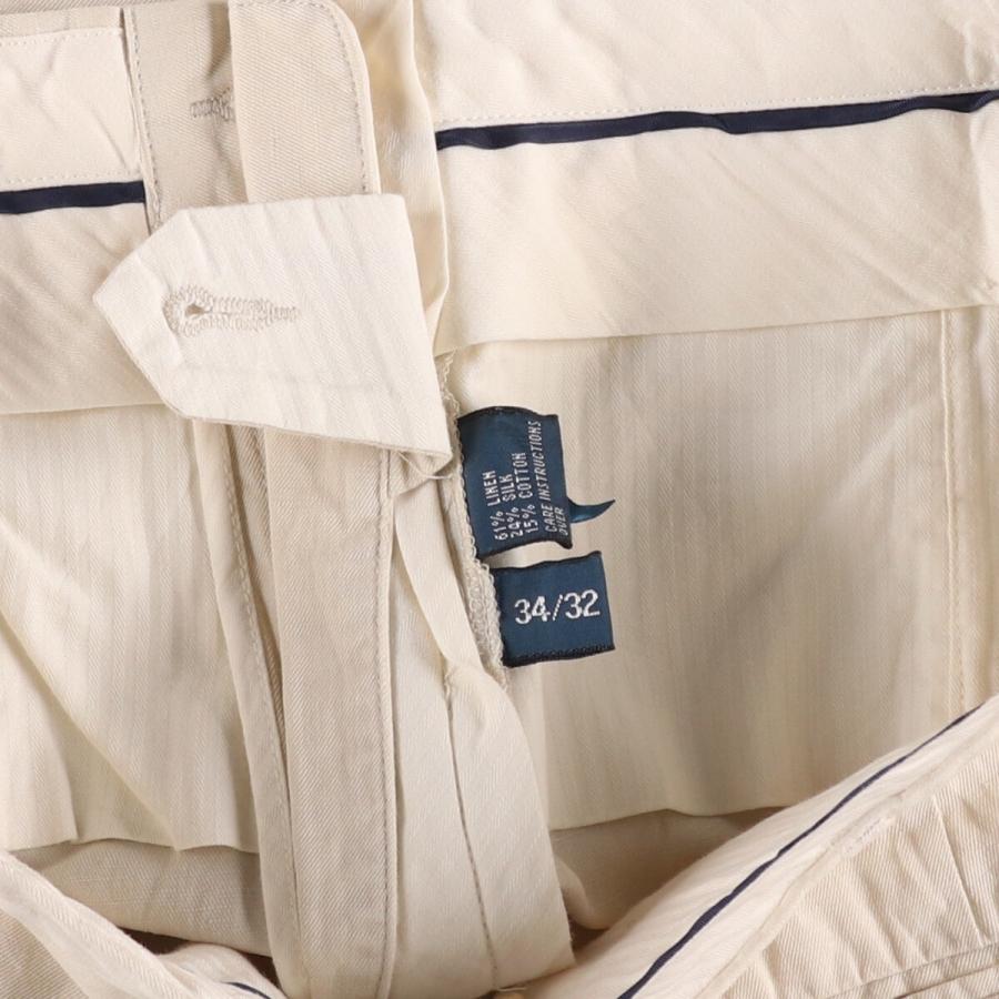 古着 ラルフローレン Ralph Lauren POLO by リネンパンツ スラックス