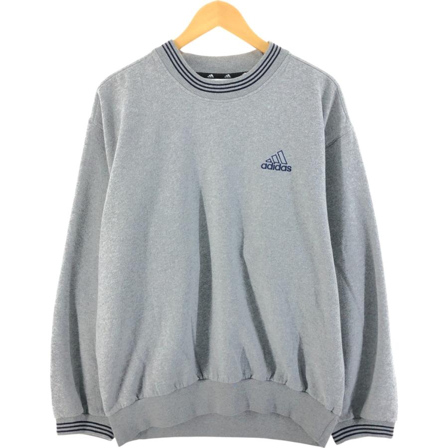 adidas 古着 90~00年代 アディダス ロゴスウェットシャツ