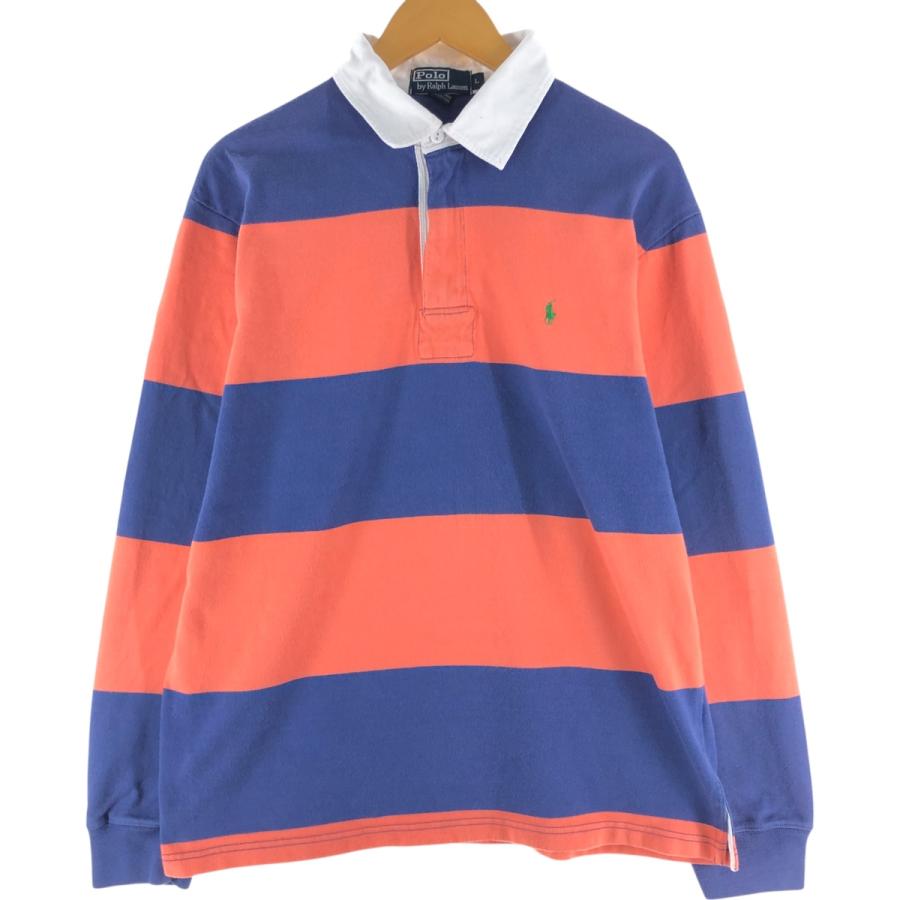 古着 ラルフローレン Ralph Lauren POLO by ボーダー柄 長袖 ラガー