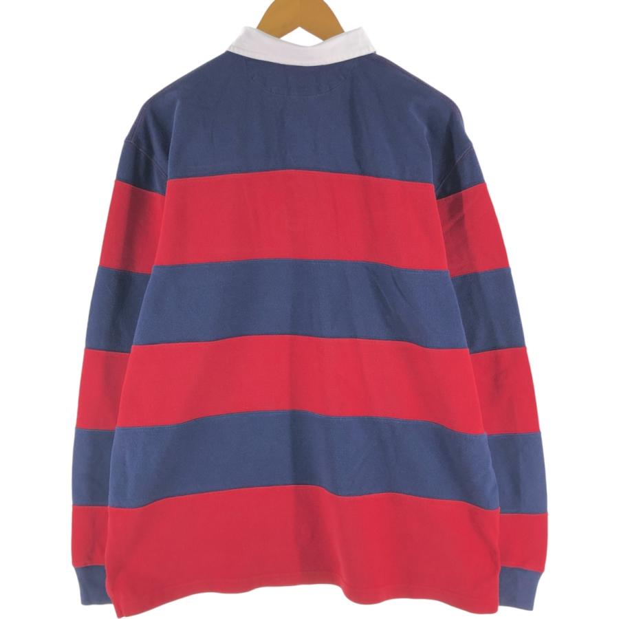 POLO Ralph Lauren ボーダー柄 ラガーシャツ 古着 ラルフローレン Ralph Lauren POLO by ボーダー柄 長袖 ラガー