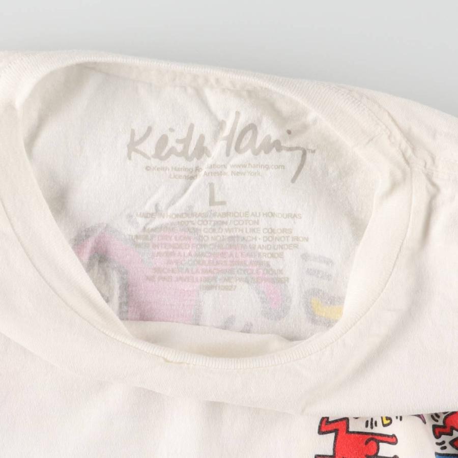 古着 KEITH HARING キースヘリング バックプリント ロングTシャツ ロン