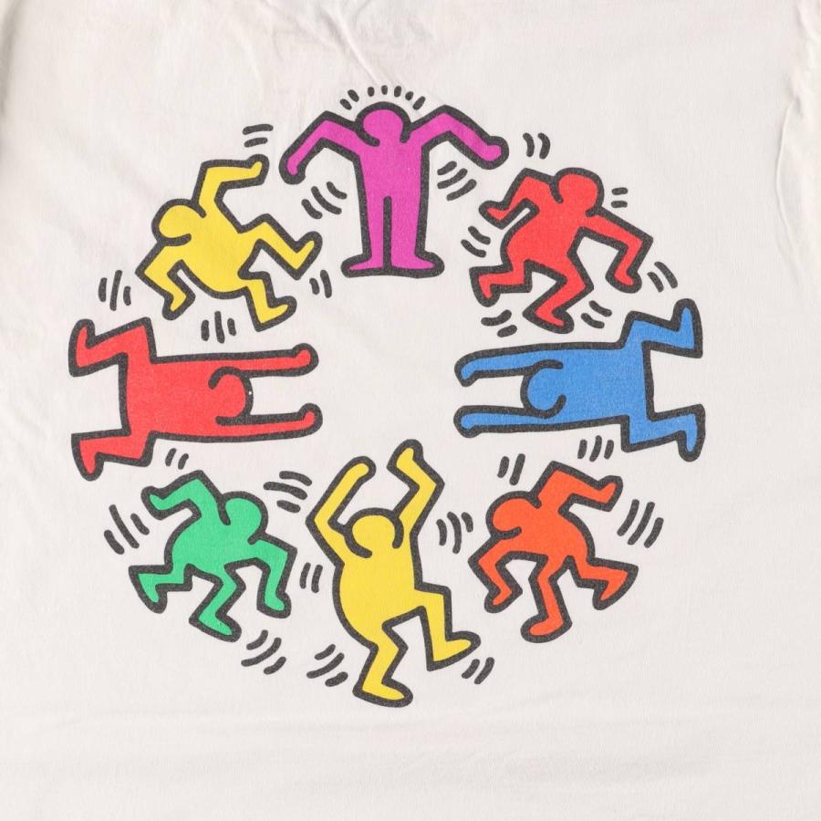 古着 KEITH HARING キースヘリング バックプリント ロングTシャツ ロン