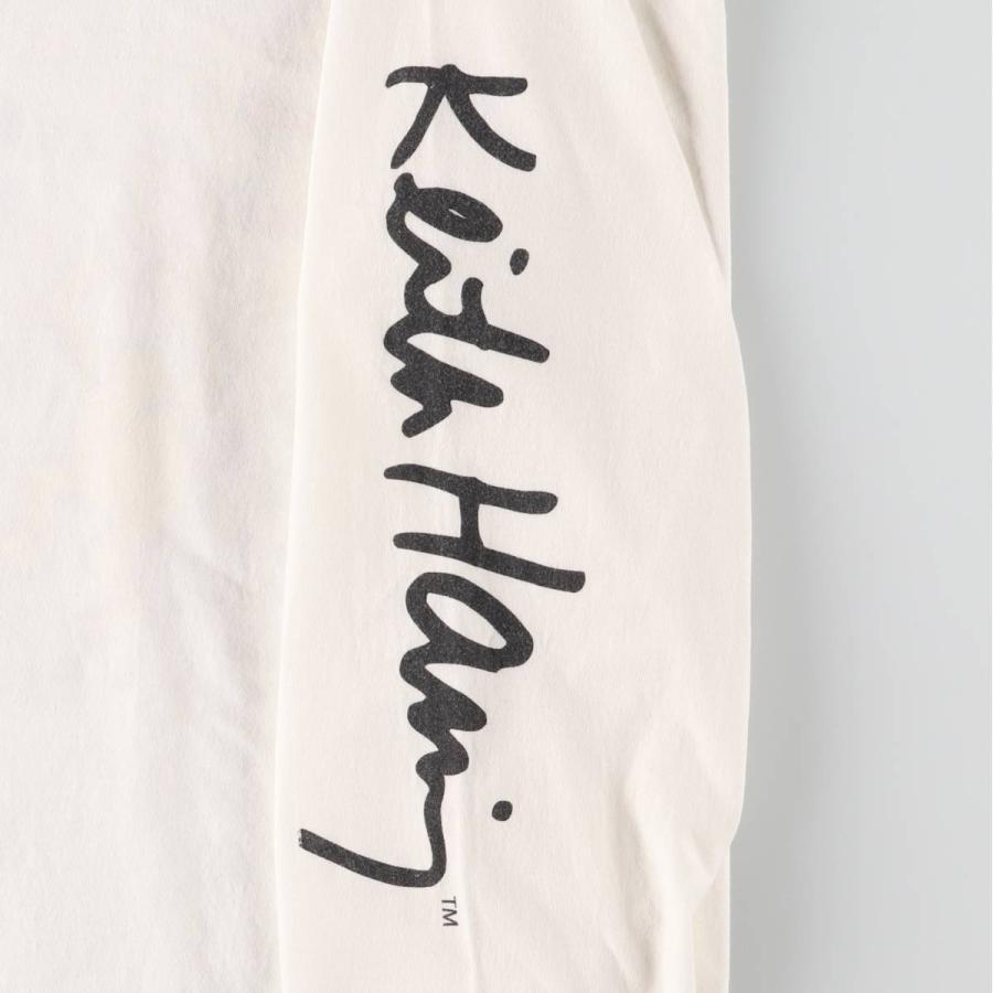 古着 KEITH HARING キースヘリング バックプリント ロングTシャツ ロン