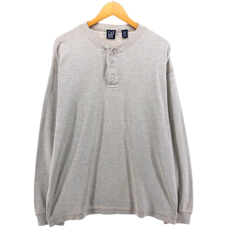 【ヘンリーネック、サーマル、白タグ】オールドギャップ古着アメカジ長袖白タグ通年 GAP（ギャップ） 古着 90年代 オールドギャップ ヘンリーネック