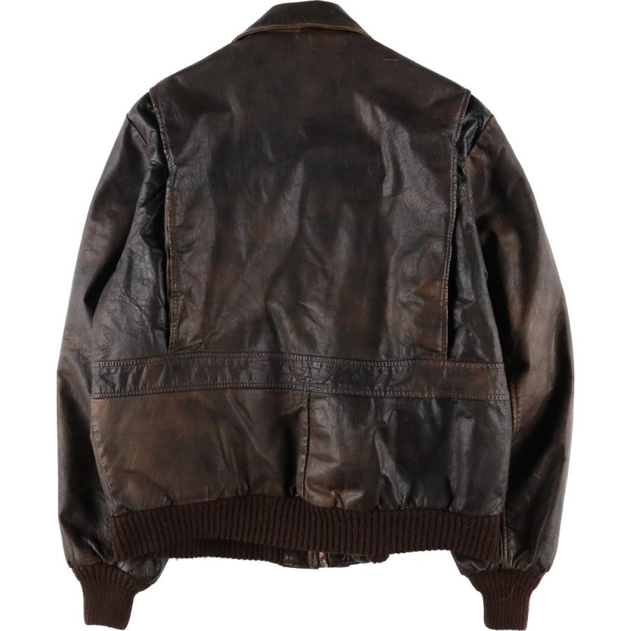 古着 70~80年代 EXCELLED A-2タイプ レザーフライトジャケット USA製