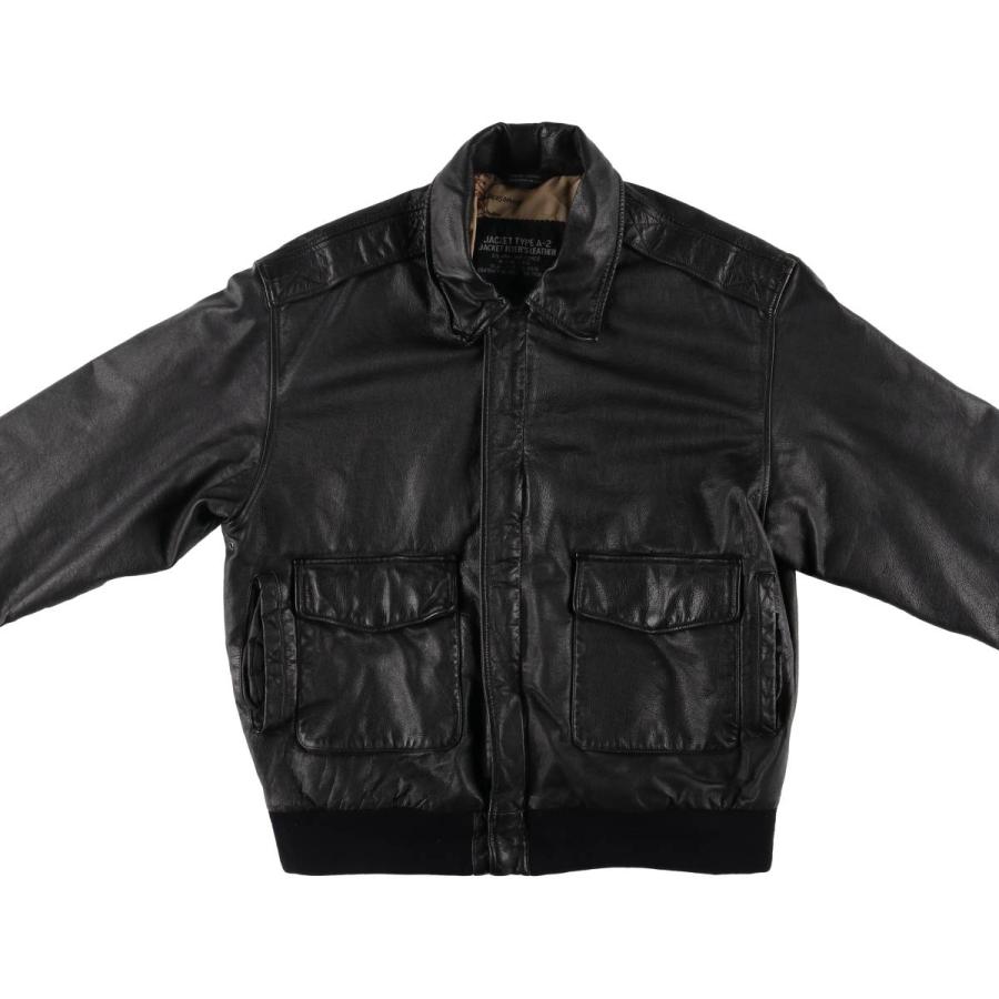 古着 A-2タイプ レザーフライトジャケット メンズL相当 /eaa538668  
