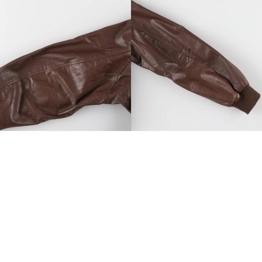 古着 A-2タイプ レザーフライトジャケット メンズL相当 /eaa538669  