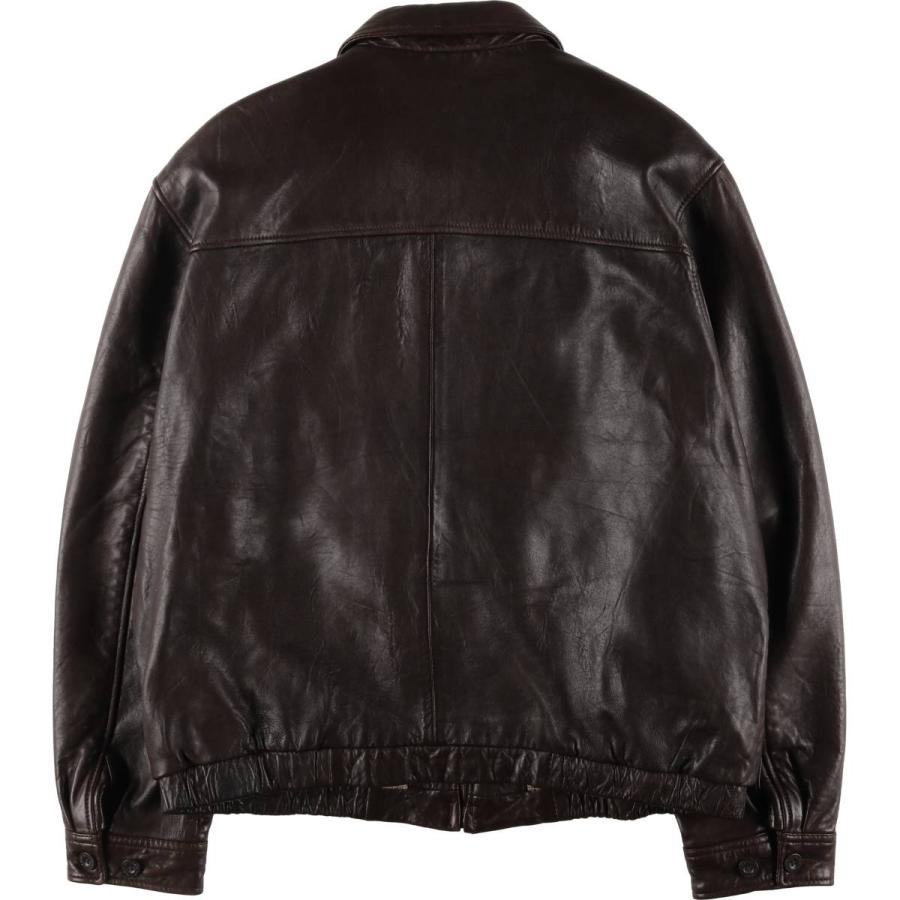 古着 チャップス CHAPS スイングトップタイプ レザーブルゾン メンズXL