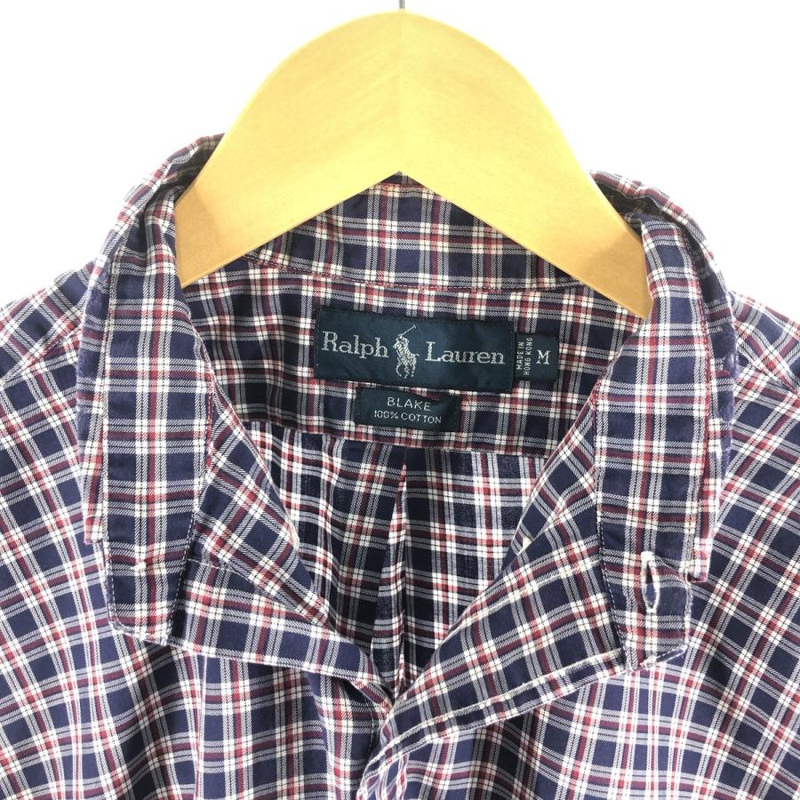 Ralph Lauren BLAKE チェック ボタンダウンシャツ 長袖【M】 古着 ラルフローレン Ralph Lauren BLAKE 長袖 ボタンダウン