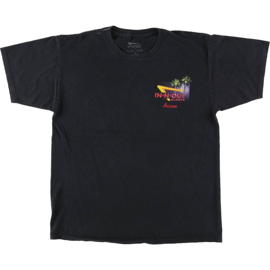古着 IN-N-OUT BURGER インアンドアウトバーガー バックプリント アドバタイジングTシャツ レディースS相当 /eaa532266 古着 IN-N-OUT BURGER インアンドアウトバーガー バックプリント
