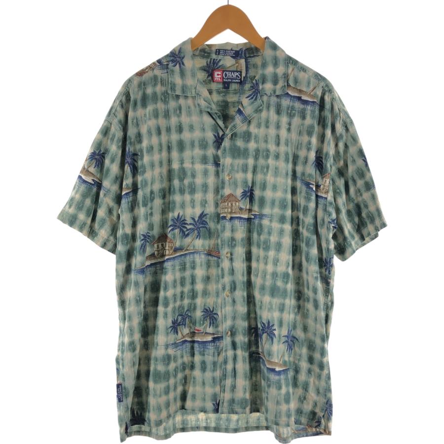POLO RALPH LAUREN◇アロハシャツ/M/レーヨン/ORN/総柄/90s/CALDWELL