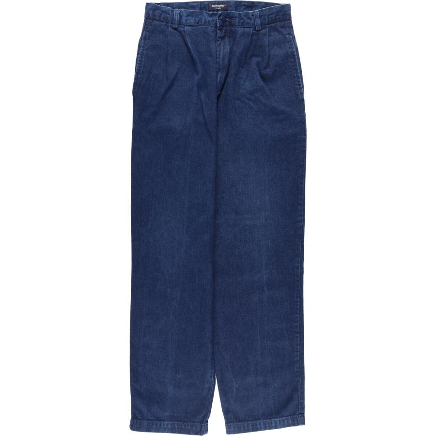 古着 濃紺 00年代 ドッカーズ DOCKERS KHAKIS テーパードデニムパンツ