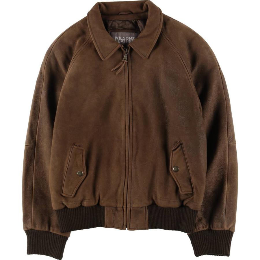 古着 ウィルソンズレザー WILSONS LEATHER 中綿入り レザー