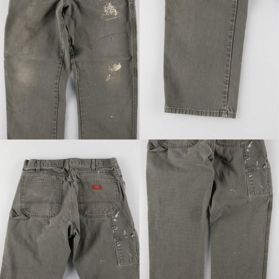 dickes ペインターパンツ　ペンキ　w34 l32 Dickies（ディッキーズ） 古着 ペイント ダックペインターパンツ