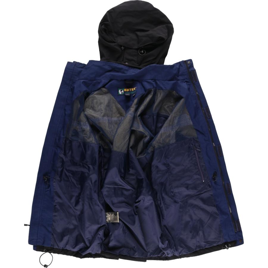 希少 90s eddie bauer EBTEK 2way ダウンジャケット 90s エディーバウアー EBTEK マウンテンパーカー ナイロン ブラック L