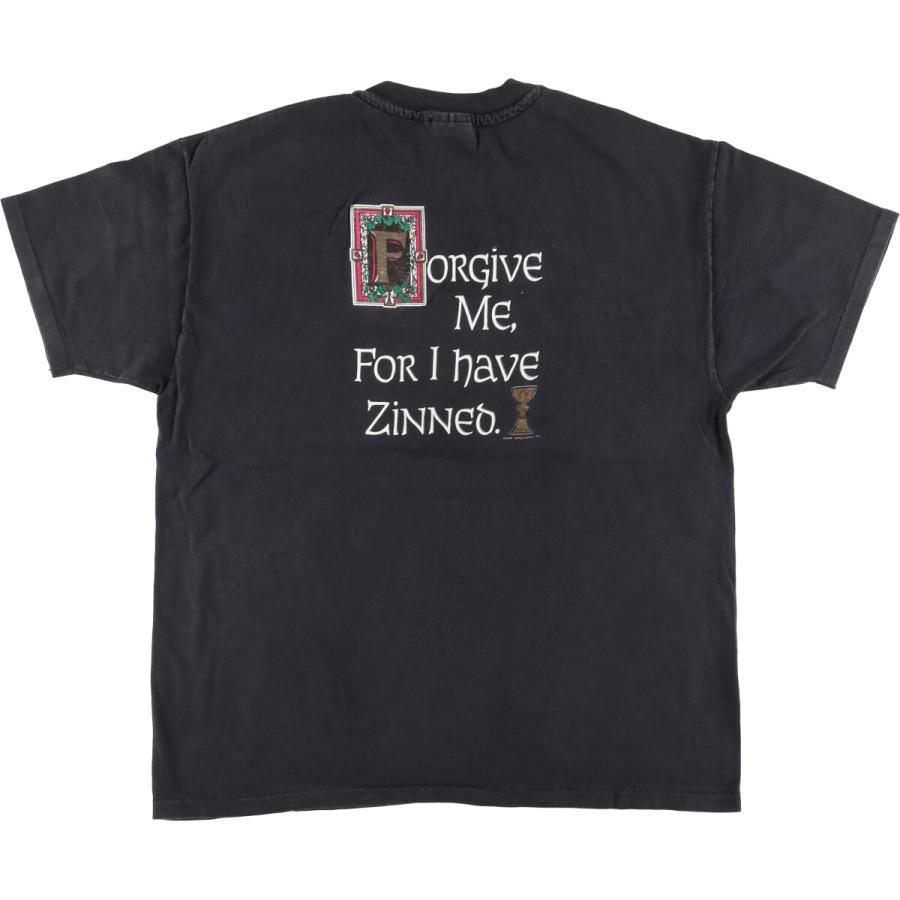 Hanes 古着 ブラックTシャツ L Life is a cabernet Hanes 古着 ブラックTシャツ L Life is a cabernet - メルカリ