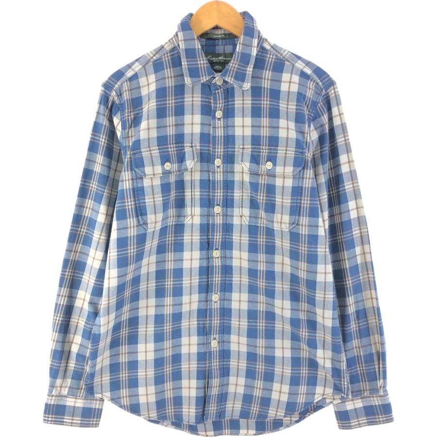 古着 エディーバウアー Eddie Bauer CLASSIC FIT 長袖 フランネルチェックシャツ メンズS相当/eaa613270 Eddie Bauer（エディーバウアー） 古着 Eddie Bauer CLASSIC FIT 長袖