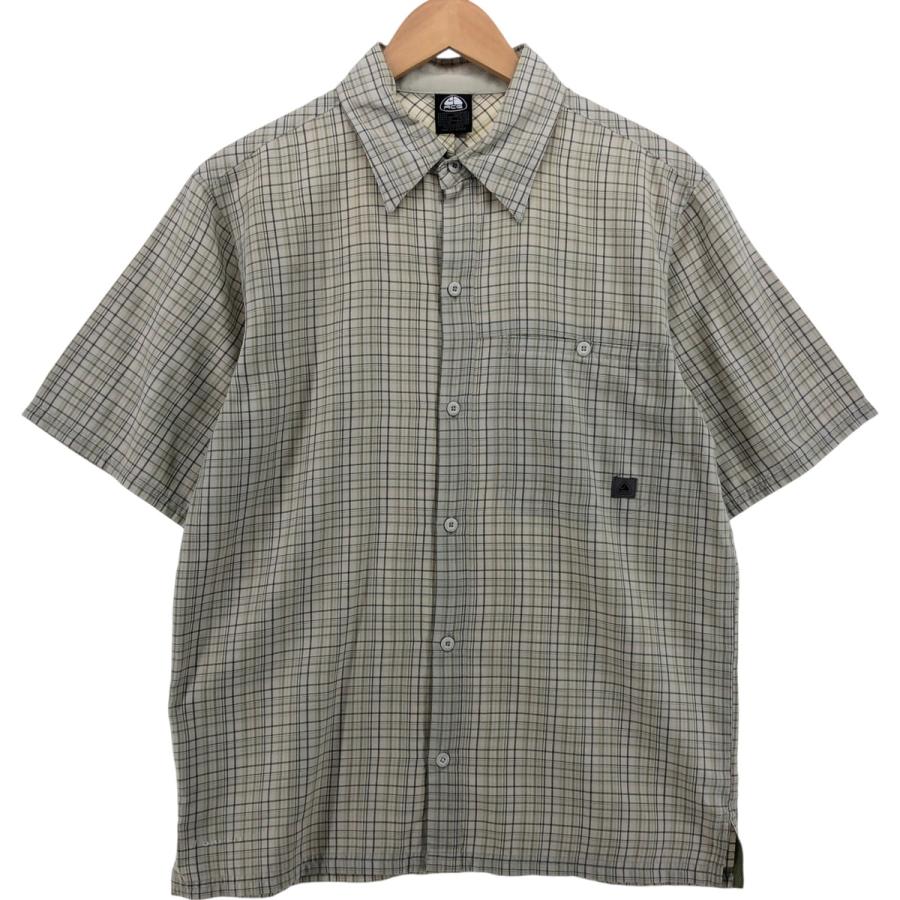 NIKE　ACG チェックシャツ 90s 90s NIKE ACG 長袖チェックシャツ フィッシングシャツ テック