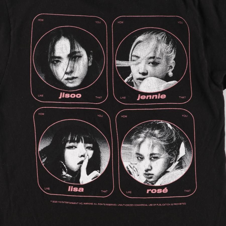 古着 BLACKPINK ブラックピンク バンドTシャツ バンT レディースM相当