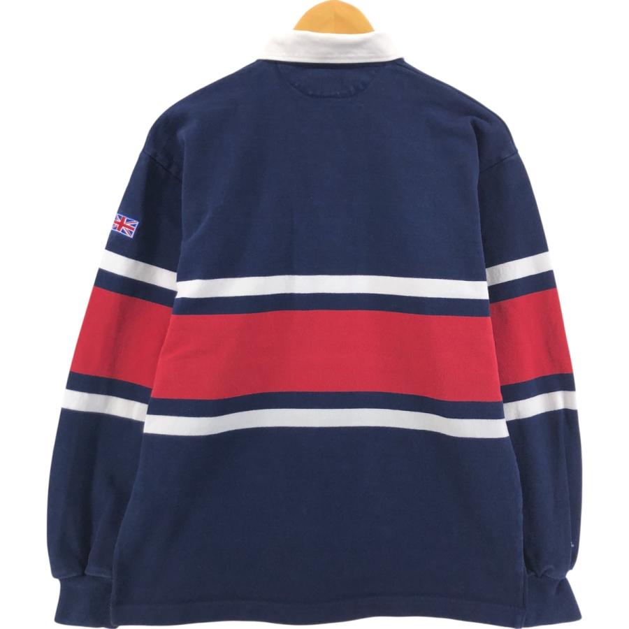 古着 バーバリアン BARBARIAN 長袖 ラガーシャツ カナダ製 メンズM相当