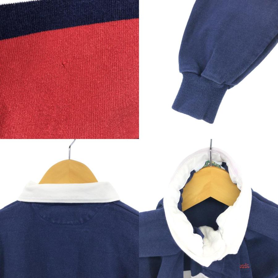 古着 バーバリアン BARBARIAN 長袖 ラガーシャツ カナダ製 メンズM相当