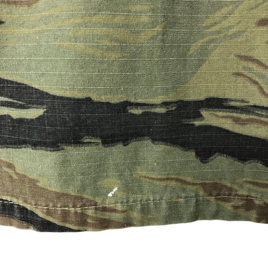 60s タイガーストライプカモ リップストップ ジャケット ハンティング 古着 60s KAMO ナム戦 タイガー ストライプ カモ 迷彩