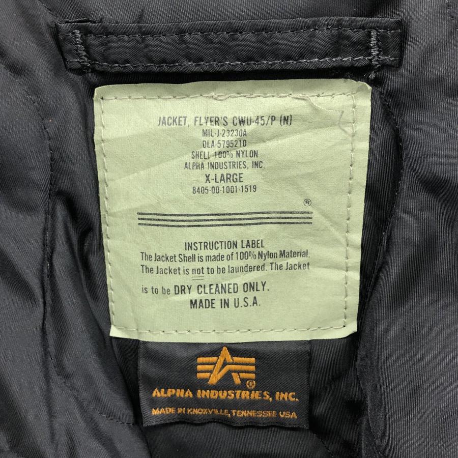 古着 民間品 アルファ ALPHA CWU-45/Pタイプ ミリタリー フライト  
