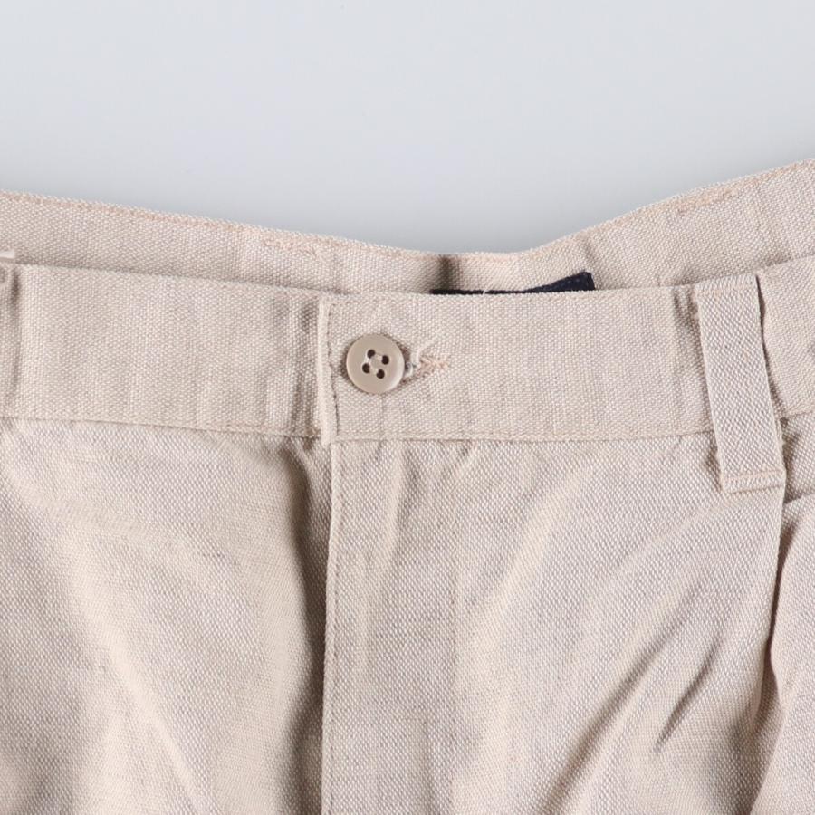 古着 90年代 ドッカーズ DOCKERS ツータック コットン×リネン