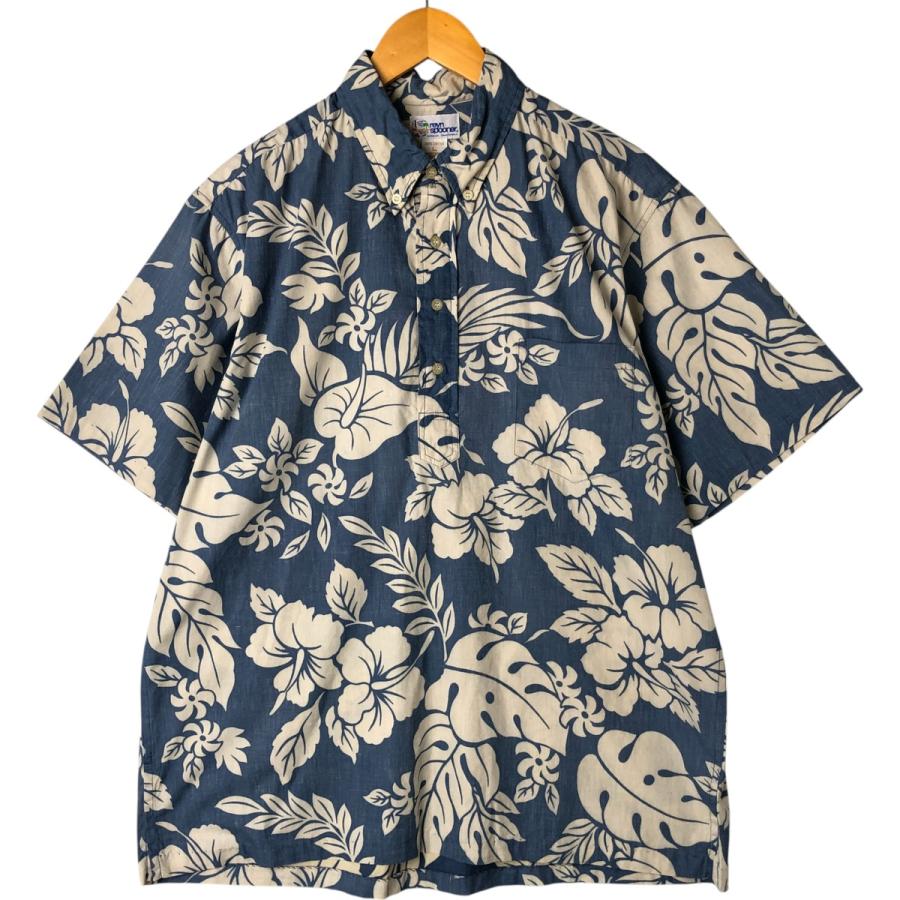 90s REYN SPOONER ハワイ大学 アロハシャツ ビキニタグ XXL 古着 90年代 レインスプーナー REYNSPOONER 水着タグ ビキニタグ