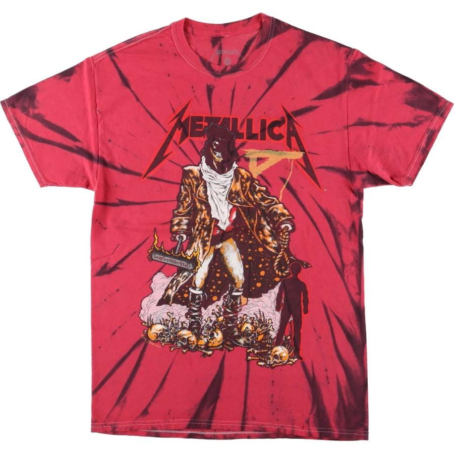 古着 METALLICA メタリカ タイダイ柄 バンドTシャツ バンT メンズM相当 