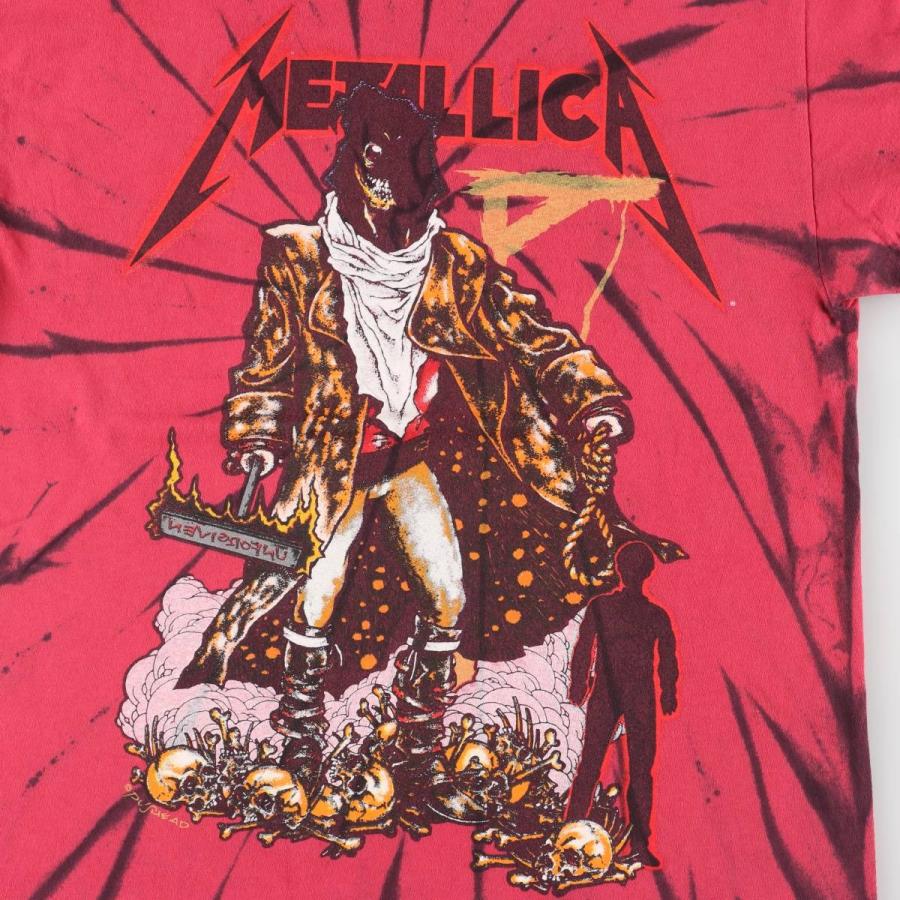 古着 METALLICA メタリカ タイダイ柄 バンドTシャツ バンT メンズM相当