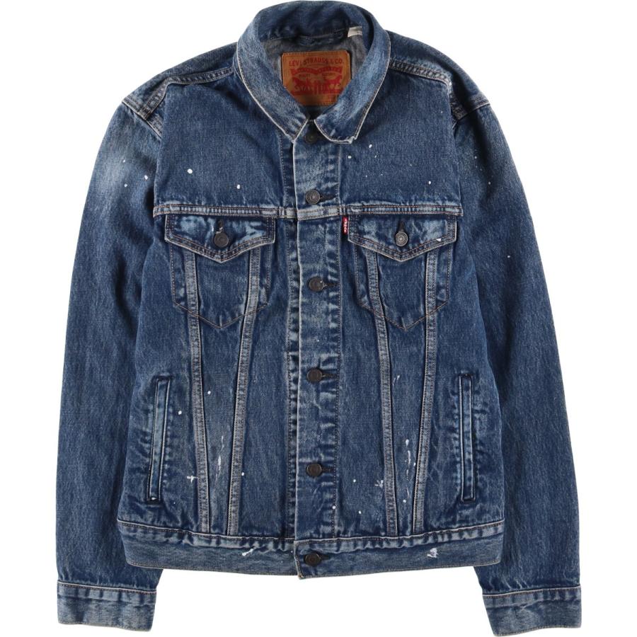 【カジャン】希少！Levi's デニムジャケット 濃紺 Levi's（リーバイス） 古着 ペイント デニムジャケット Gジャン メンズ