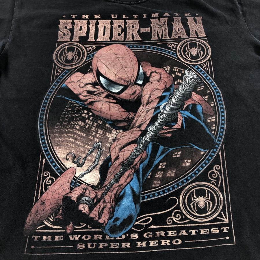 古着 MARVEL SPIDERMAN スパイダーマン キャラクタープリントTシャツ  