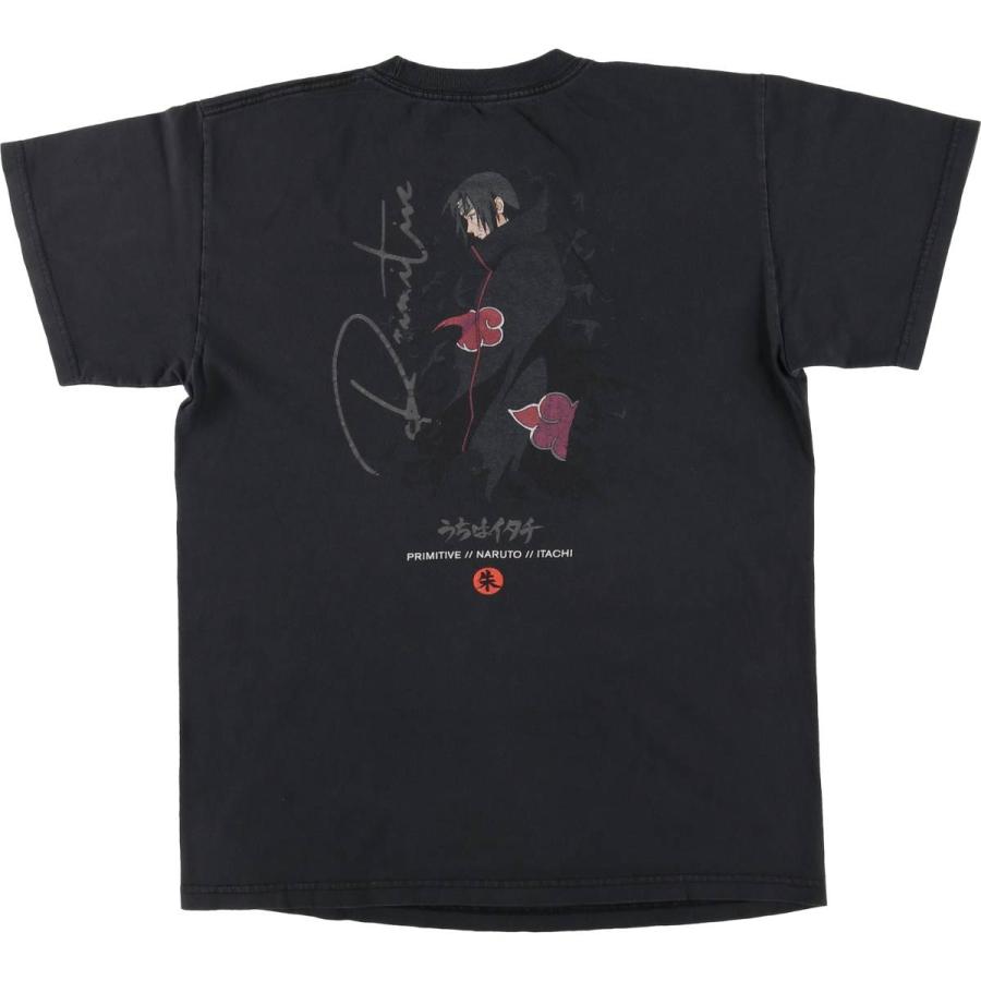 ナルト　うちはイタチ　tシャツ vintage  古着　アニメ 古着Tシャツ】アニメ 00s NARUTO SHIPPUDEN うちはイタチ