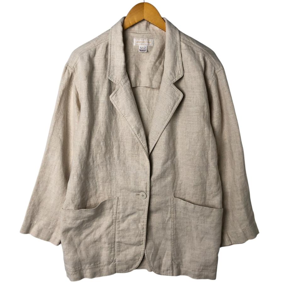 古着 JONES NEW YORK リネンテーラードジャケット レディースL相当 /eaa543404 古着 JONES NEW YORK リネンテーラードジャケット レディースL