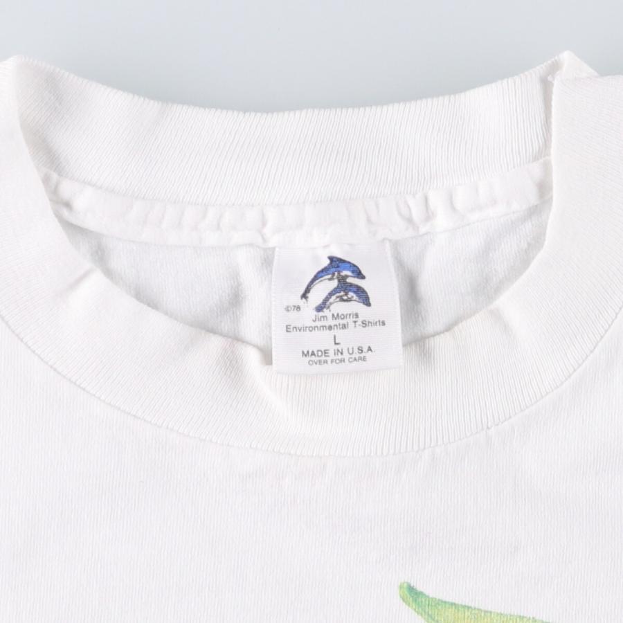 90s Jim Morris フロッグ カエル 両面 プリント Tシャツ 古着 90s Jim Morris フロッグ カエル 両面 プリント Tシャツ 古着