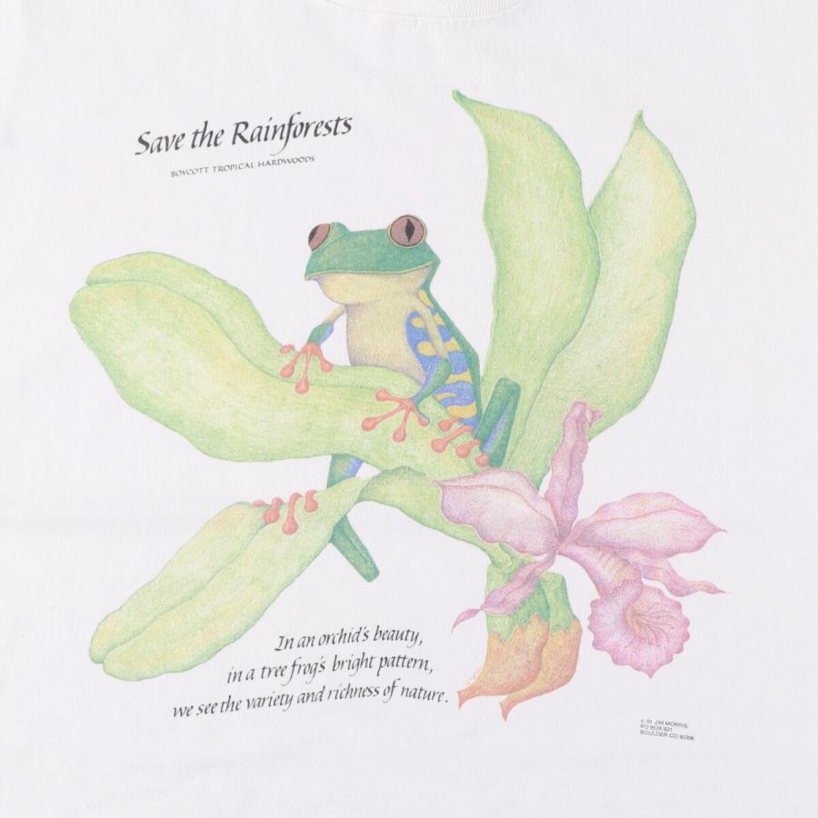 古着 90年代 ジムモリス JIM MORRIS カエル柄 アニマルTシャツ